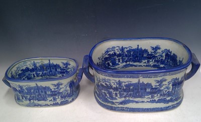 Lot 27 - Two Ironstone Footbaths. The Larger Bath is...