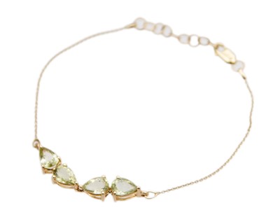 Lot 221 - A csarite set suite of jewellery, in 9k and 14k, by Gemporia.