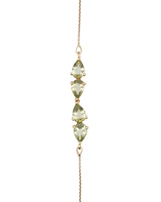 Lot 221 - A csarite set suite of jewellery, in 9k and 14k, by Gemporia.