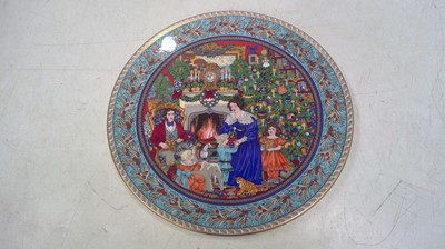 Lot 141 - Four Royal Worcester Christmas Past Plates.