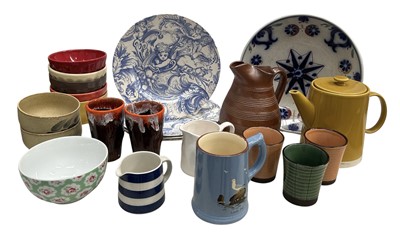 Lot 143 - A Dartmouth Pottery Land's End tankard, height...