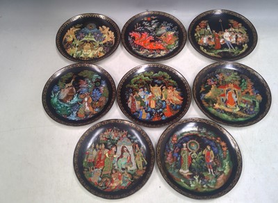Lot 146 - Eight Russian Legends Collectors Plates, Boxed...