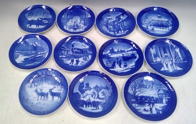 Lot 147 - Sixteen  Royal Copenhagen Collectors Plates,...