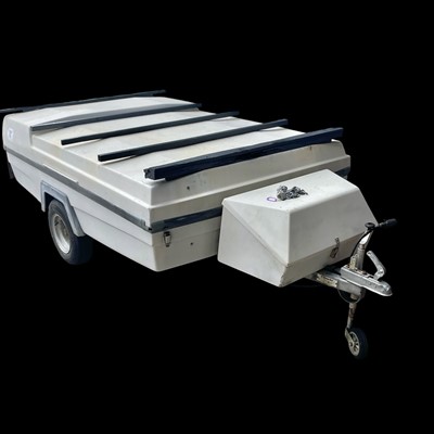 Lot 2 - A fibreglass trailer for housing camping...