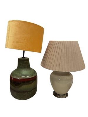 Lot 154 - A West German table lamp, height 36cm (62.5cm...