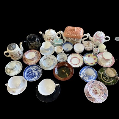 Lot 158 - A selection of teapots, cups and saucers, etc.