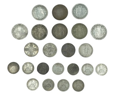 Lot 43 - GB - A collection of Edward VII-George V pre-1920 .925 silver coinage.
