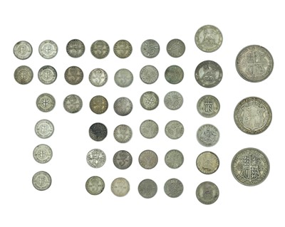 Lot 36 - GB - A collection of George V-George VI pre-1947 .500 silver coinage.