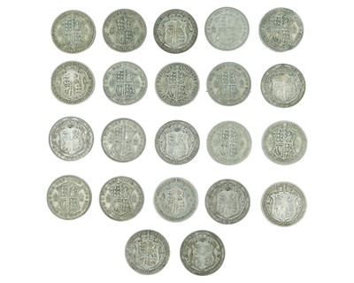 Lot 14 - GB - A collection of half crown .500 silver pre-1947 coins,George V-George VI.