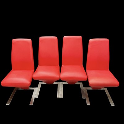 Lot 4 - Four Retro Dining Chairs. The Chairs are 94cm...