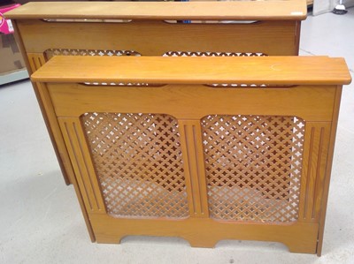 Lot 182 - Two Radiator Covers, 90cm tall, 119cm wide.