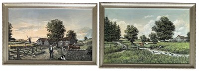 Lot 223 - R H BEEDLE (XX), Farm Scene, oil on board,...