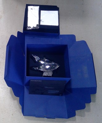 Lot 250 - A Swarovski Soulmates, Dolphins Boxed with...