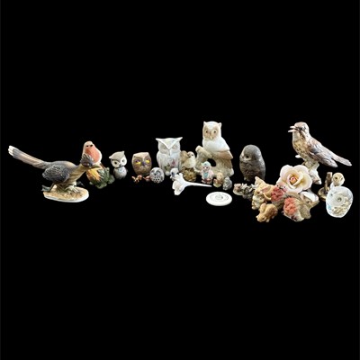 Lot 62 - A selection of mainly owls in a variety of...