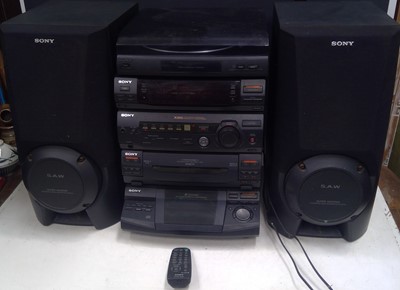 Lot 57 - A Sony XB6 Stereo HI-FI System. The System...