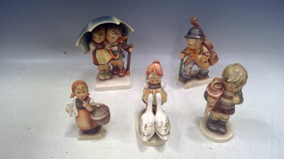 Lot 56 - Five Vintage Goebels Figures. The Umbrella...