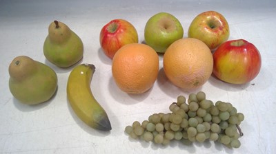 Lot 26 - Plaster Apples, Pears, Oranges, Banana and...