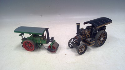 Lot 49 - A Corgi Steam Roller and Traction Engine.