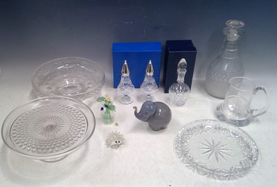 Lot 32 - A Wedgwood Glass Elephant, a Swarovski...