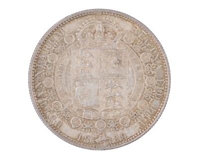 Lot 33 - GB - A Victoria 1889 silver halfcrown coin.