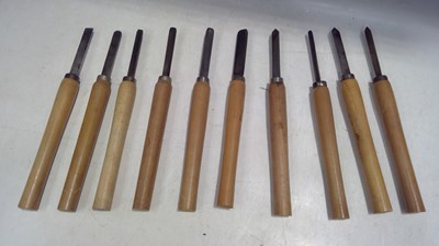 Lot 45 - Wood Turning Gouges and Chisels.