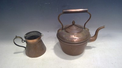 Lot 87 - A Copper Kettle and Jug.