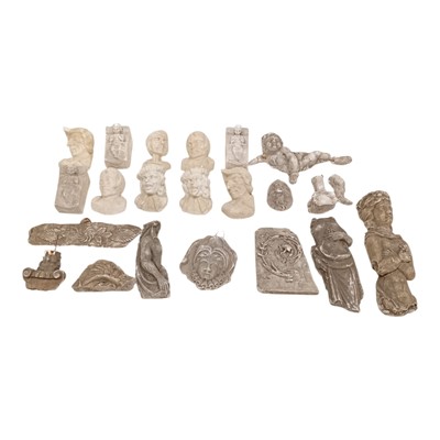 Lot 85 - A selection of plaster-cast architectural...