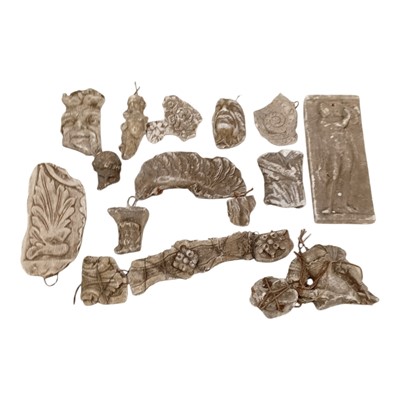 Lot 86 - A selection of plaster cast architectural...