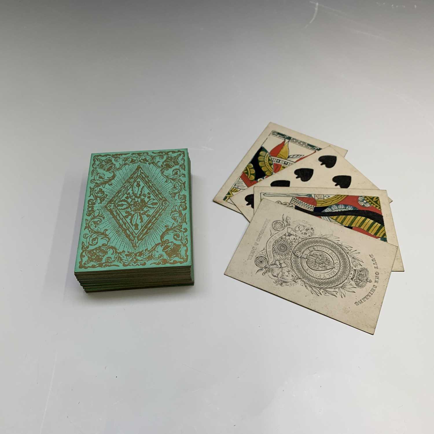 Lot 18 - A set of Reynolds & Sons playing cards, early...