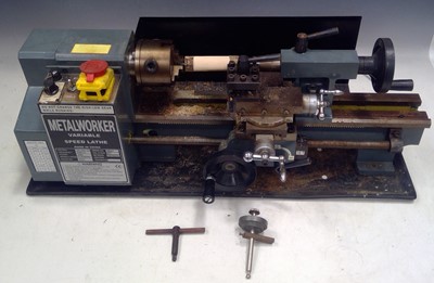 Lot 38 - A Metal Worker Variable Speed Lathe. The Lathe...