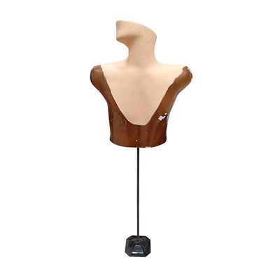Lot 112 - A 1950s mannequin on an adjustable metal stand....