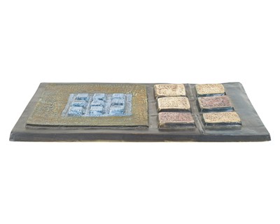 Lot 375 - A Troika calculator plaque, by Sylvia Vallance.