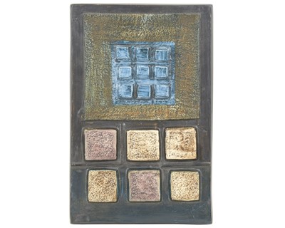 Lot 375 - A Troika calculator plaque, by Sylvia Vallance.
