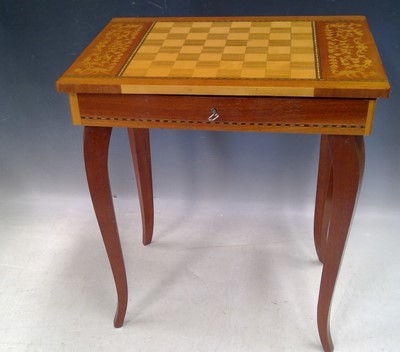 Lot 140 - A Sorrento Musical Table, 43cm tall, 37cm wide...