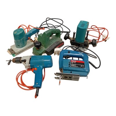 Lot 161 - A Black and Decker hammer drill, a Bosch PST...