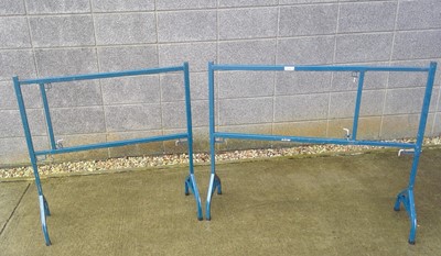 Lot 162 - Two Metal Trestles. Maximum height is 91cm and...