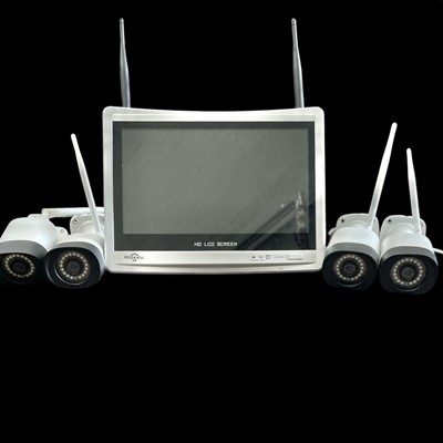 Lot 175 - A Hiseeu four-camera Wi-Fi security setup and...
