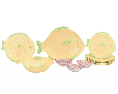 Lot 102 - An Art Deco Shorter and Sons fish dinner set.