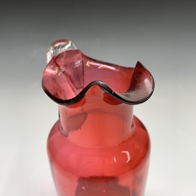 Lot 928 - A collection of Victorian cranberry glass to...