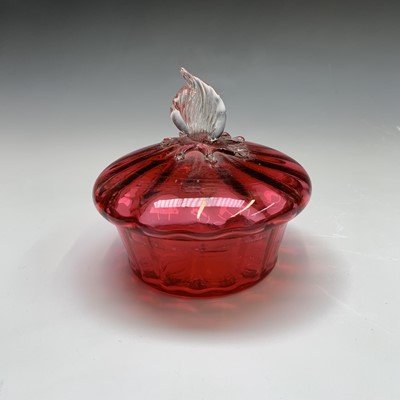 Lot 928 - A collection of Victorian cranberry glass to...