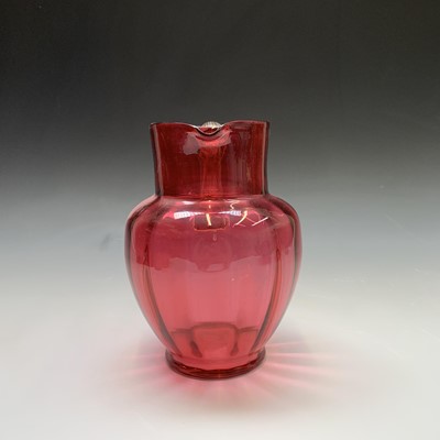 Lot 928 - A collection of Victorian cranberry glass to...