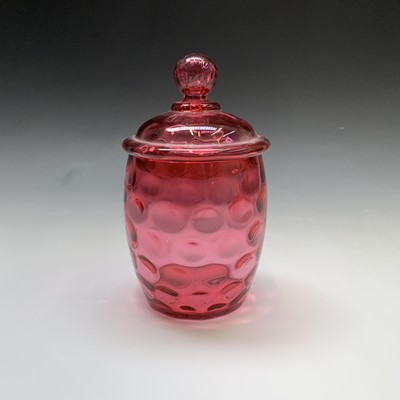 Lot 928 - A collection of Victorian cranberry glass to...