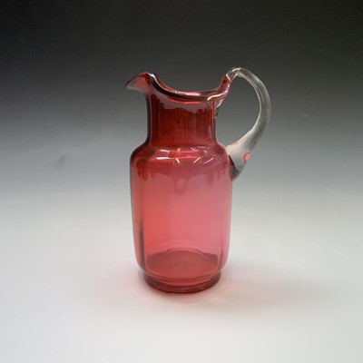 Lot 928 - A collection of Victorian cranberry glass to...