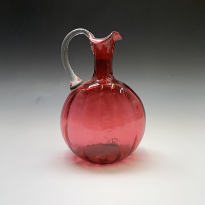 Lot 928 - A collection of Victorian cranberry glass to...