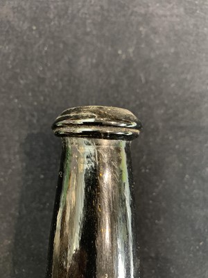 Lot 807 - An 18th century sealed wine bottle, initialled...