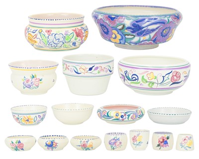 Lot 239 - A collection of Poole Pottery bowls.