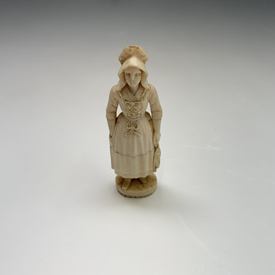 Lot 106 - A 19th century Dieppe ivory pipe tamper or...