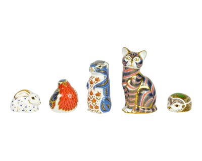 Lot 262 - Royal Crown Derby - Five paperweights.
