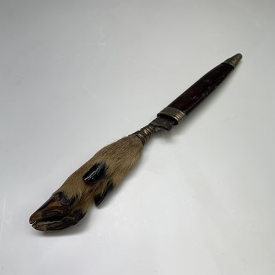 Lot 238 - An Inuit bone, horn and steel knife and sheath,...