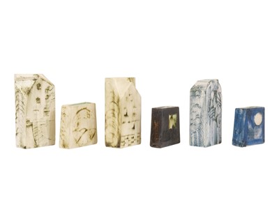 Lot 206 - John Beusmans, six Carn pottery vases.